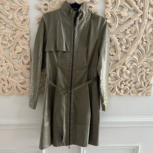 Sarah Pacini Olive Trench Coat